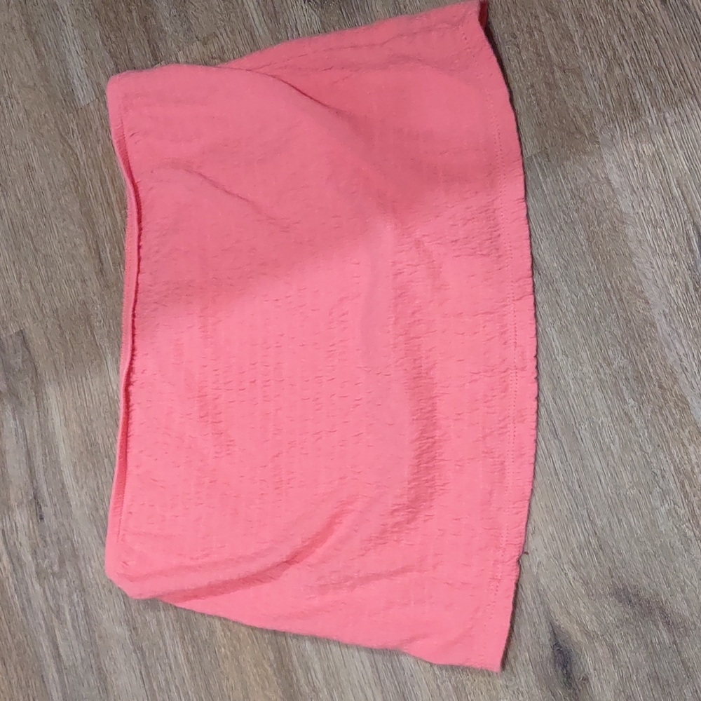 American eagle strapless sleeveless crop top pink shirt